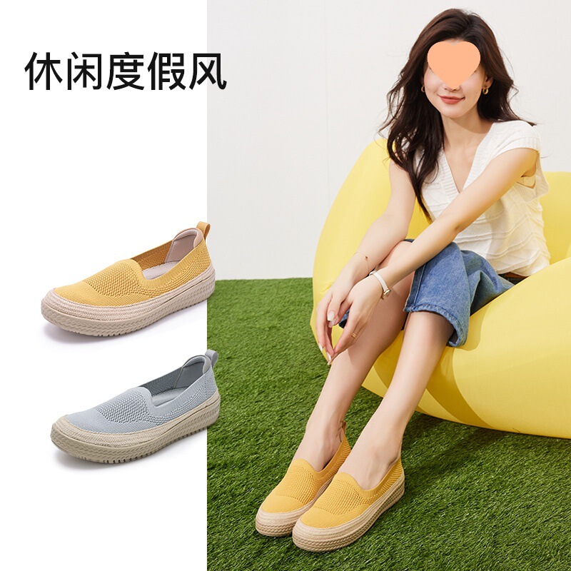 Pansy Panxi Japanese Women's Shoes Casual Mesh Breathable Single-layer Shoes Lightweight and Comfortable Fisherman Shoes Spring and Summer