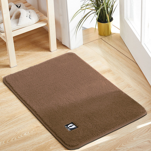 Bathroom floor mat plush water-absorbent home bathroom foot mat toilet anti-slip mat foot mat entry door mat