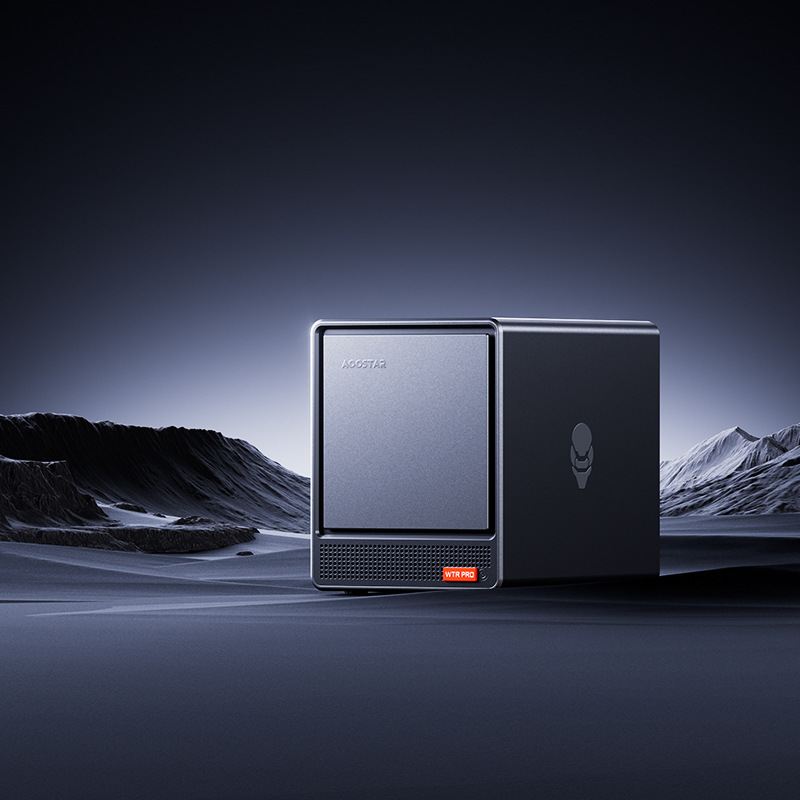 Tianbario WTR PRO mini computadora host N150/5825U cuatro bits de disco duro computadora NAS puerto de red dual