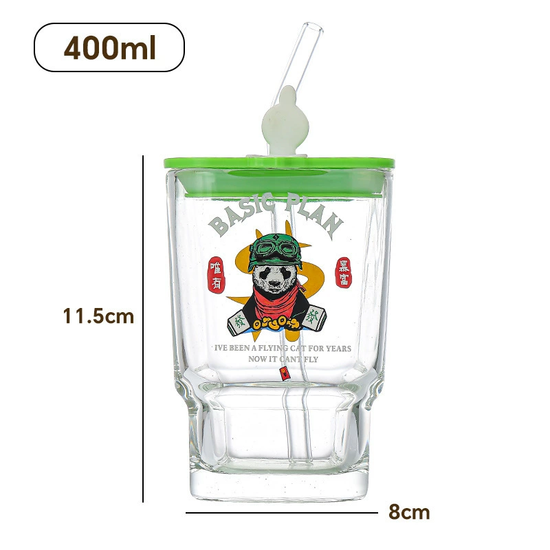 High quality square creative glass with glass