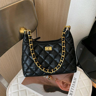 Chanel Style Middle Ancient Underarm Bag Hobo Bag Women's High-end Niche Chain Bag Shoulder Crossbody Bag Tote Bag for Women