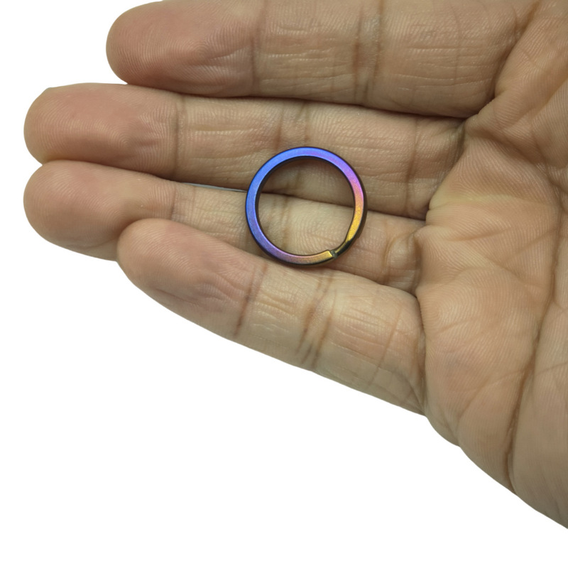 チタン合金キーホルダーキーリング純チタンキーホルダーメーカー卸売り10-35mm多目的錆びないリング|undefined