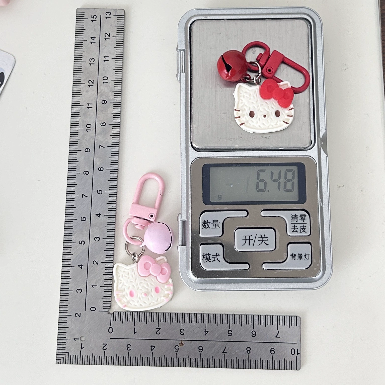 Hello Kitty, мультяшный маленький колокольчик, милый брелок, для рюкзака, подвеска, подарок на день рождения