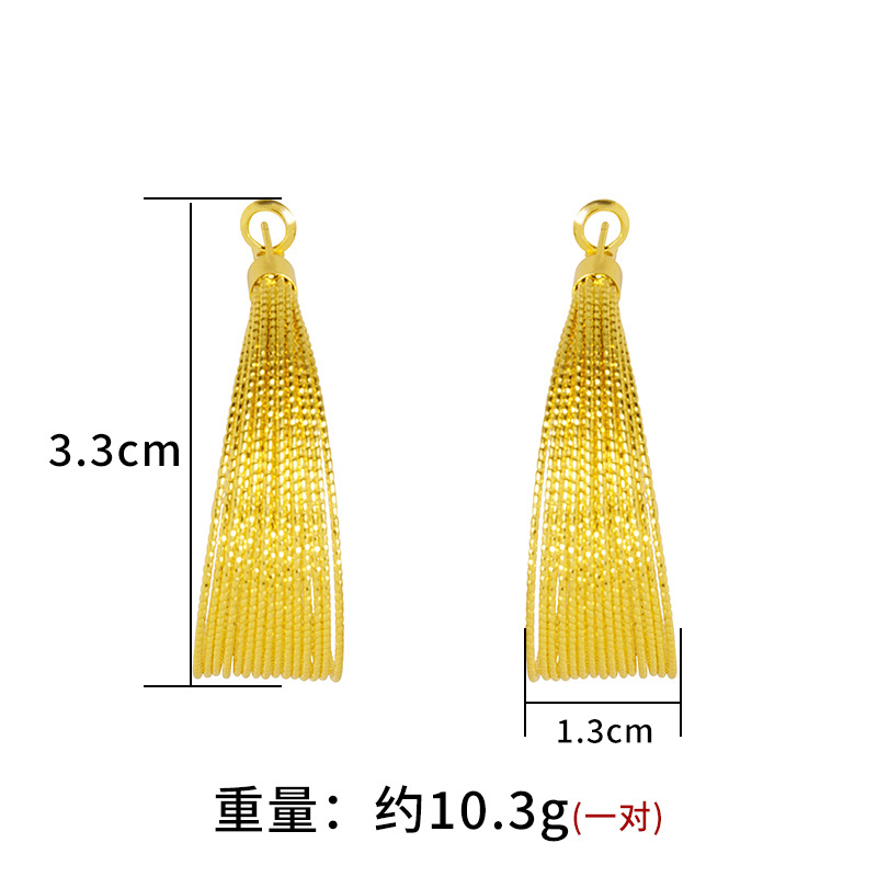 Vietnam arena oro multi-capa pendientes de plata aguja nicho diseño bobinado estilo europeo y americano aleación de cobre color retención pendientes todo partido suministro