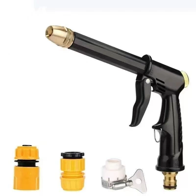 Car Wash Water Gun Hose — High pressure car wash water gun - black-cannon-water-gun-3-joints
