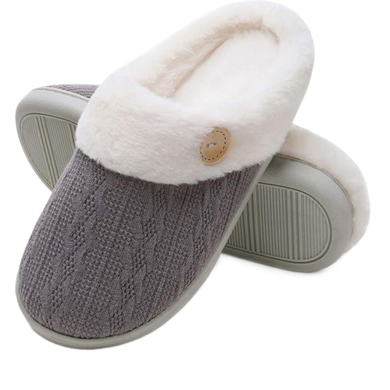 Zapatillas de algodón transfronterizas para el hogar Zapatos Zapatillas de algodón de confinamiento Zapatillas de lana de tamaño europeo y americano pedir espuma de memoria Amazon