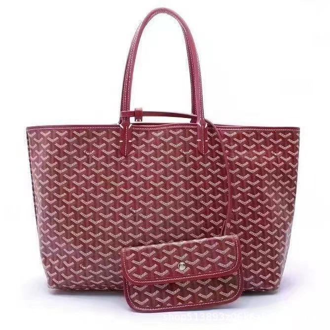 2025 новая блестящая сумка через плечо Goyard, тоут, сумка с зубчатым принтом, переносная хобо, шоппер