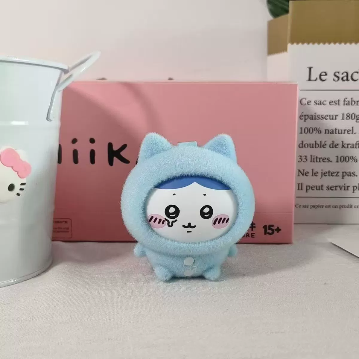 Динозавр-Chiiкaва лицом меняющийся blind box с подвеской из той же серии чиикaва пижамы Usachi Xiaohachi кукла
