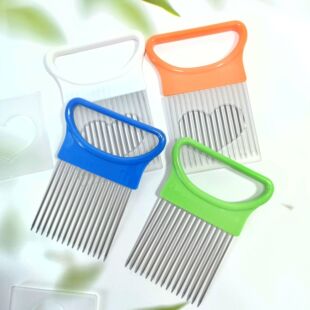 Stainless Steel Onion Insert Onion Fork Fruit Fork Steak Insert Large Row Tender Onion Cut Onion Holder