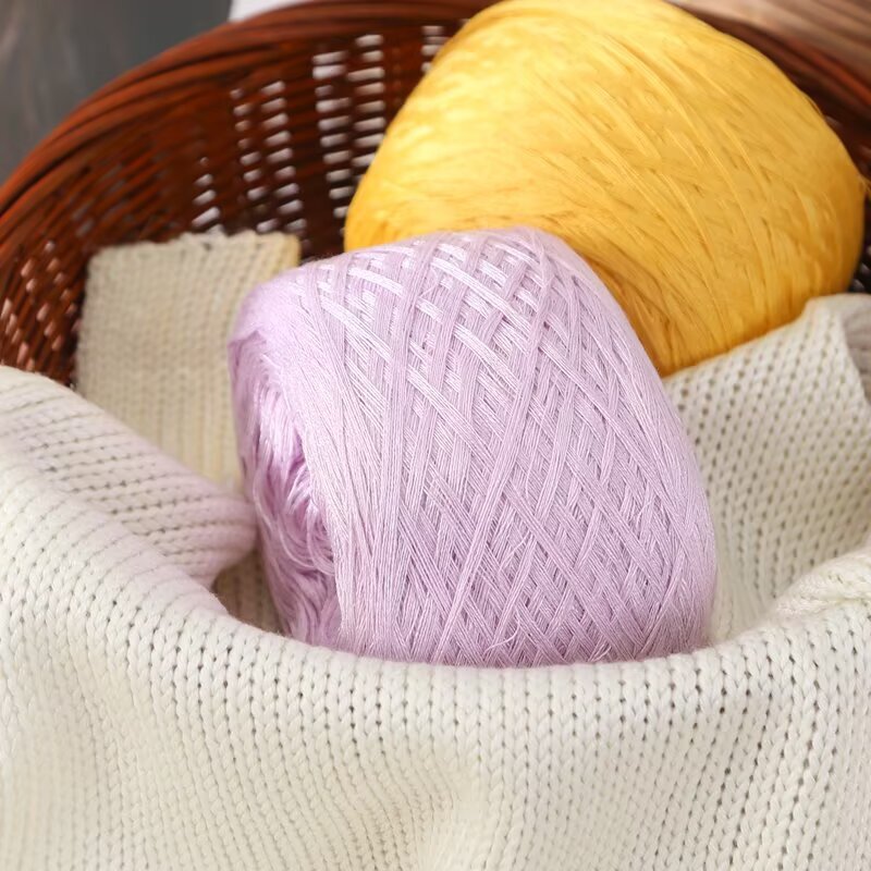Panax Notoginseng Mercerized Wool Hand-Knitted Stick Knitting Needlework Baby Crochet Pure Cotton Yarn Jacket Special Price Bamboo Fiber Bamboo Cotton
