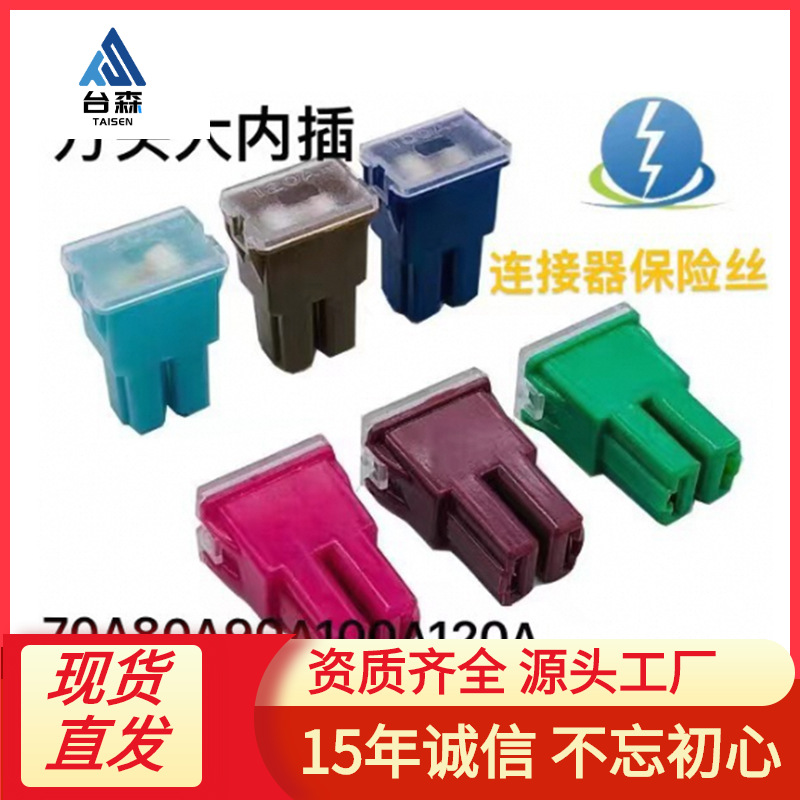 汽车用叉栓式保险丝车用方头大内插保险丝方头车内保险丝20A-120A