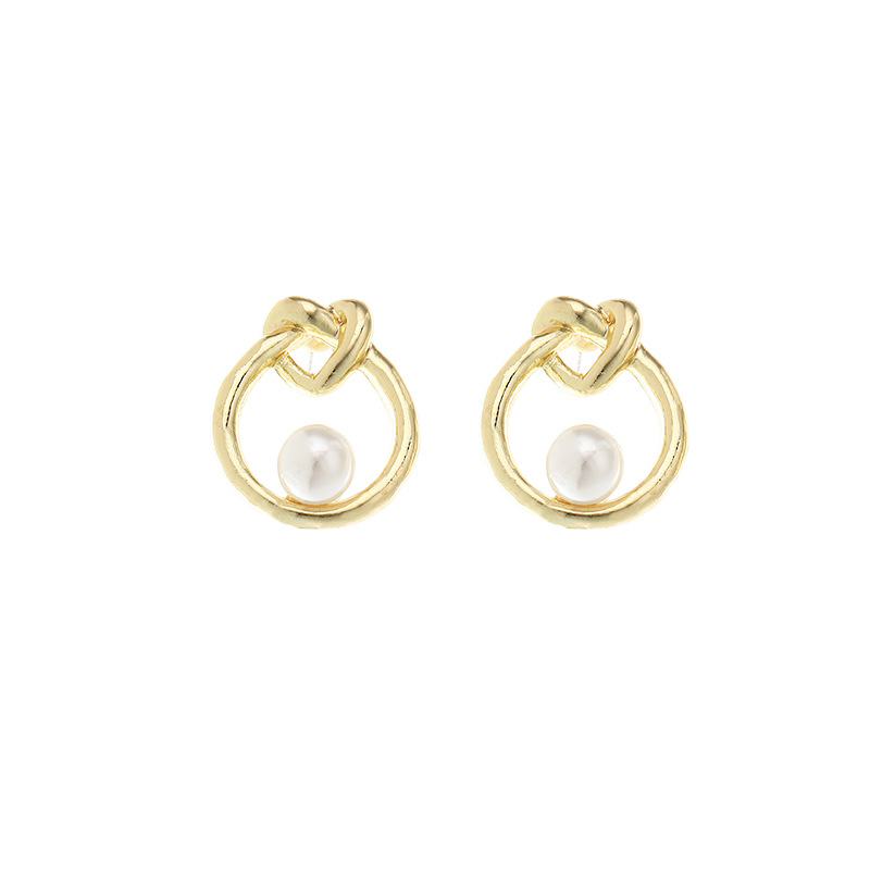 Fashion Heart-shape Pearl Letter Earrings display picture 16