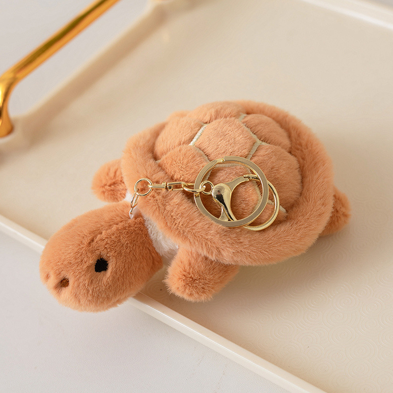 Cute pequeño tortuga colgante llavero tortuga verde bolsos colgantes juguetes de peluche dibujos animados muñecas de animales
