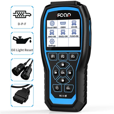 FCAR F506 Pro heavy duty diesel truck scanner DPF regeneration car 2 in 1 OBD2 diagnostic tool (Avtomobil diaqnostika alətləri)