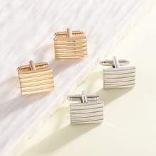 速卖通亚马逊热卖新款时尚长方形袖扣 个性男士衬衫Cufflinks批发