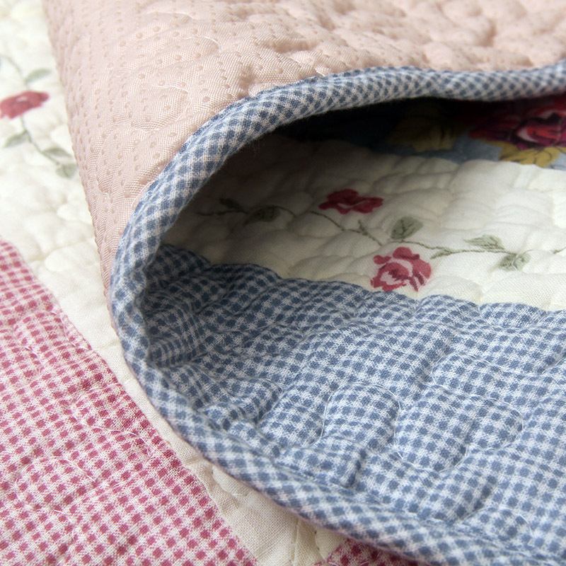 [Small Wholesale] Korean Cotton Bedside Mat, Floor Mat, Door Mat, Fabric Quilted Anti-Slip Patchwork Living Room Mat