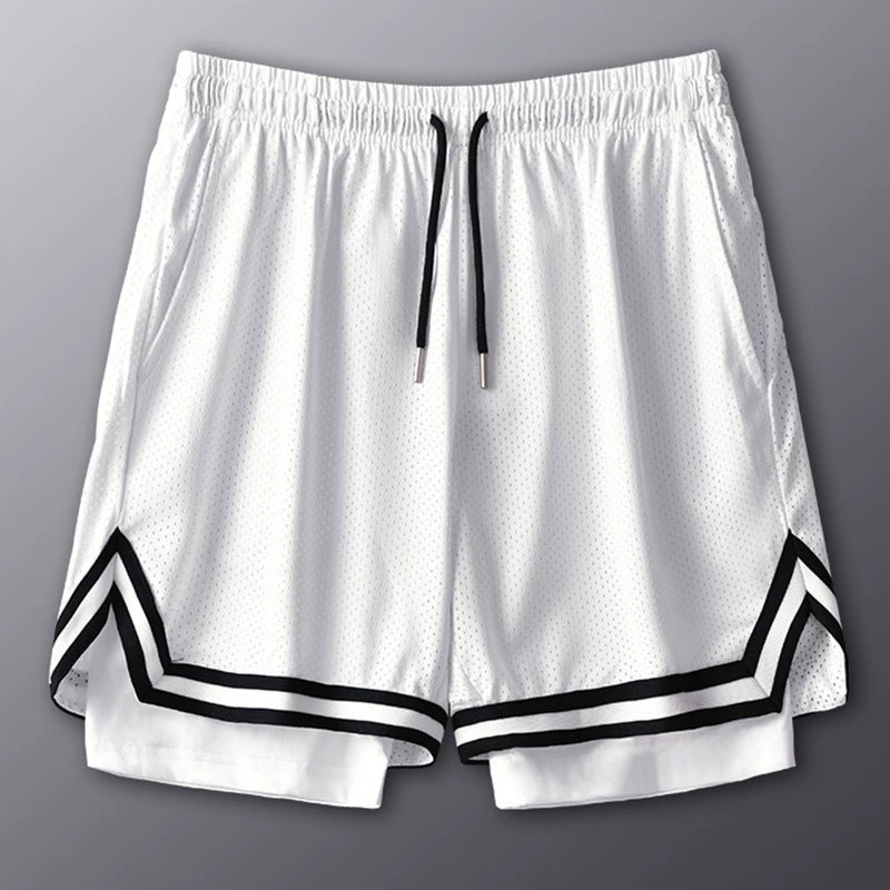 Летние американские баскетбольные шорты мужские поддельные две тренировки