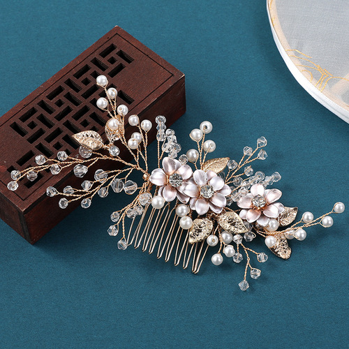 Original design bridal headwear, Hanfu hair accessories, wedding accessories, handmade pearl plates, hair inserts and combs, beautiful hair combs wholesale