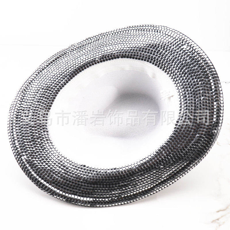 Amazon transfronterizo nuevo sombrero de verano jazz sombrero de copa británico hombres y mujeres sombrero de rendimiento sombrero de protección solar a prueba de sol