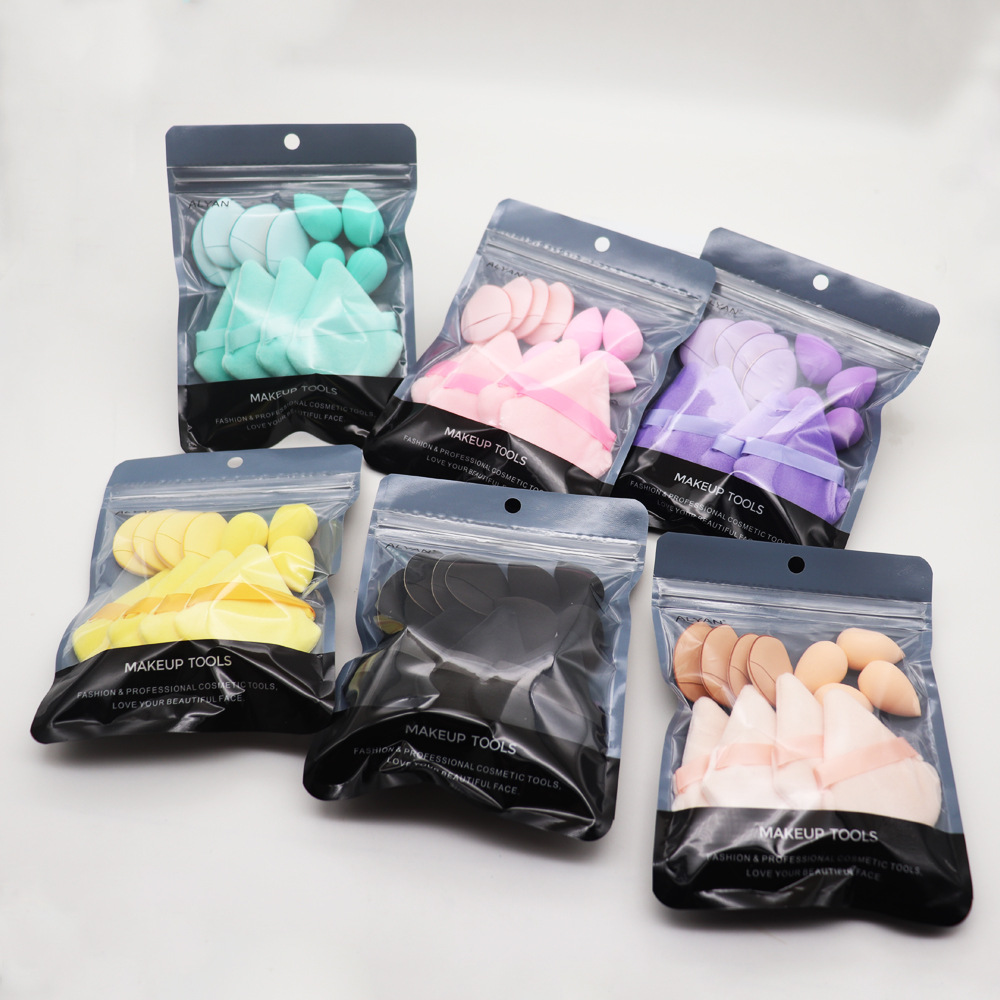 143g Weight Makeup Puff Makeup Tools Types 1 Set Quantity Sponge Material Solid Color Pattern Simple Style Style Simple Style Solid Color Sponge Makeup Puff 1 Set 8