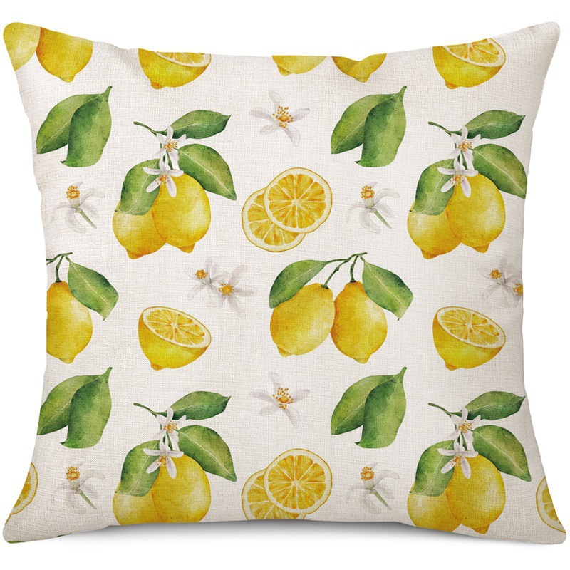 Amazon limón fresco serie de frutas almohada de oficina siesta almohada almohada de casa almohada de cubierta