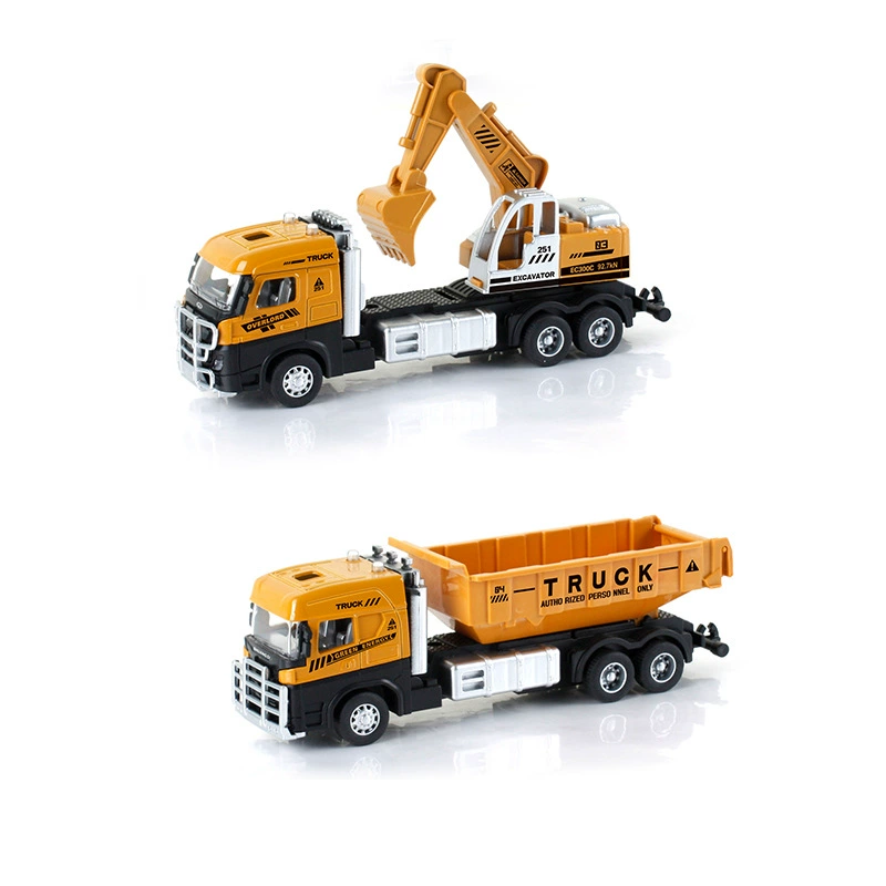 Игрушечная металлическая модель автомобиля в масштабе 1:60 для мальчиков - пожарная/инженерная машина, другой бренд