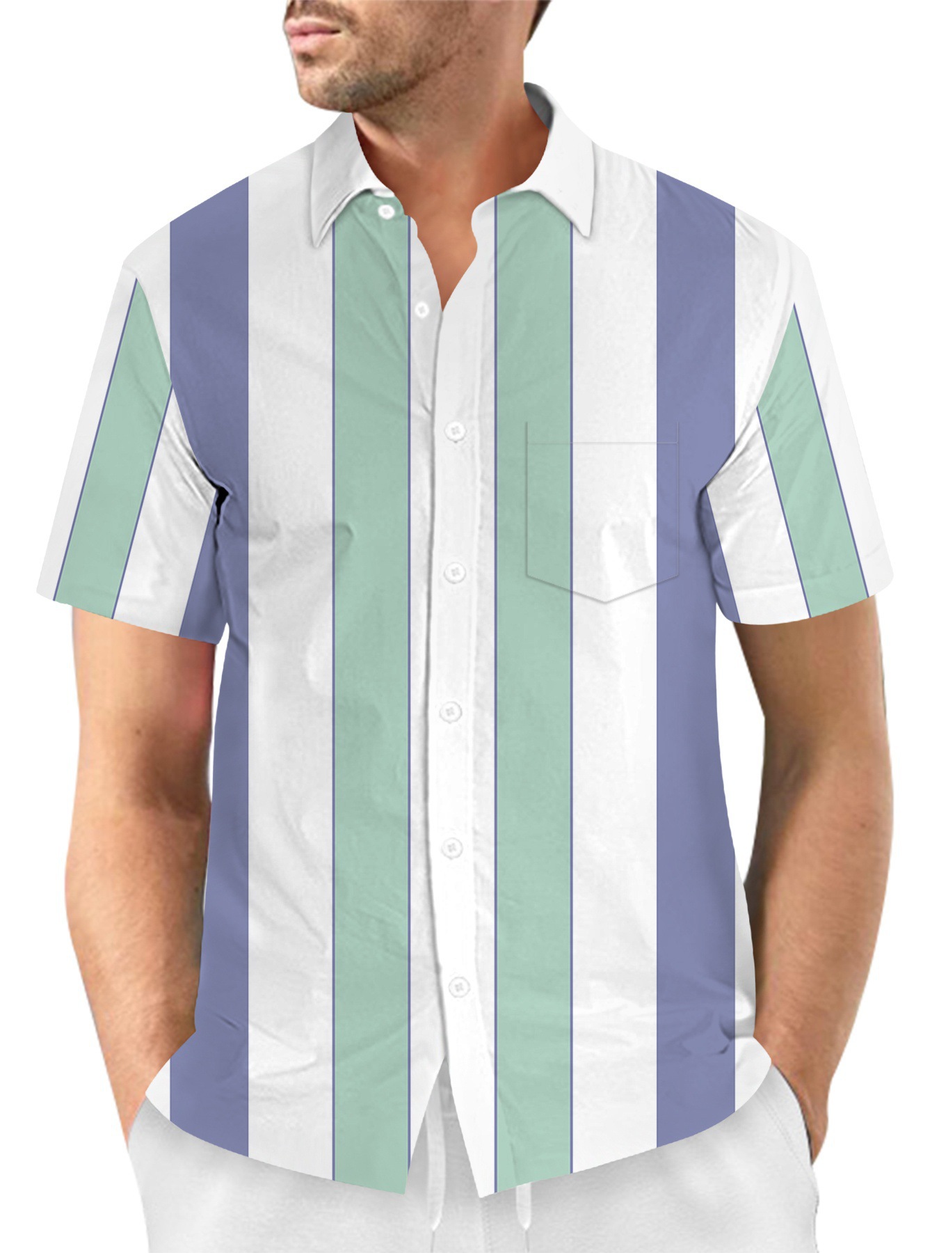 녹색 보라색 나무 패턴