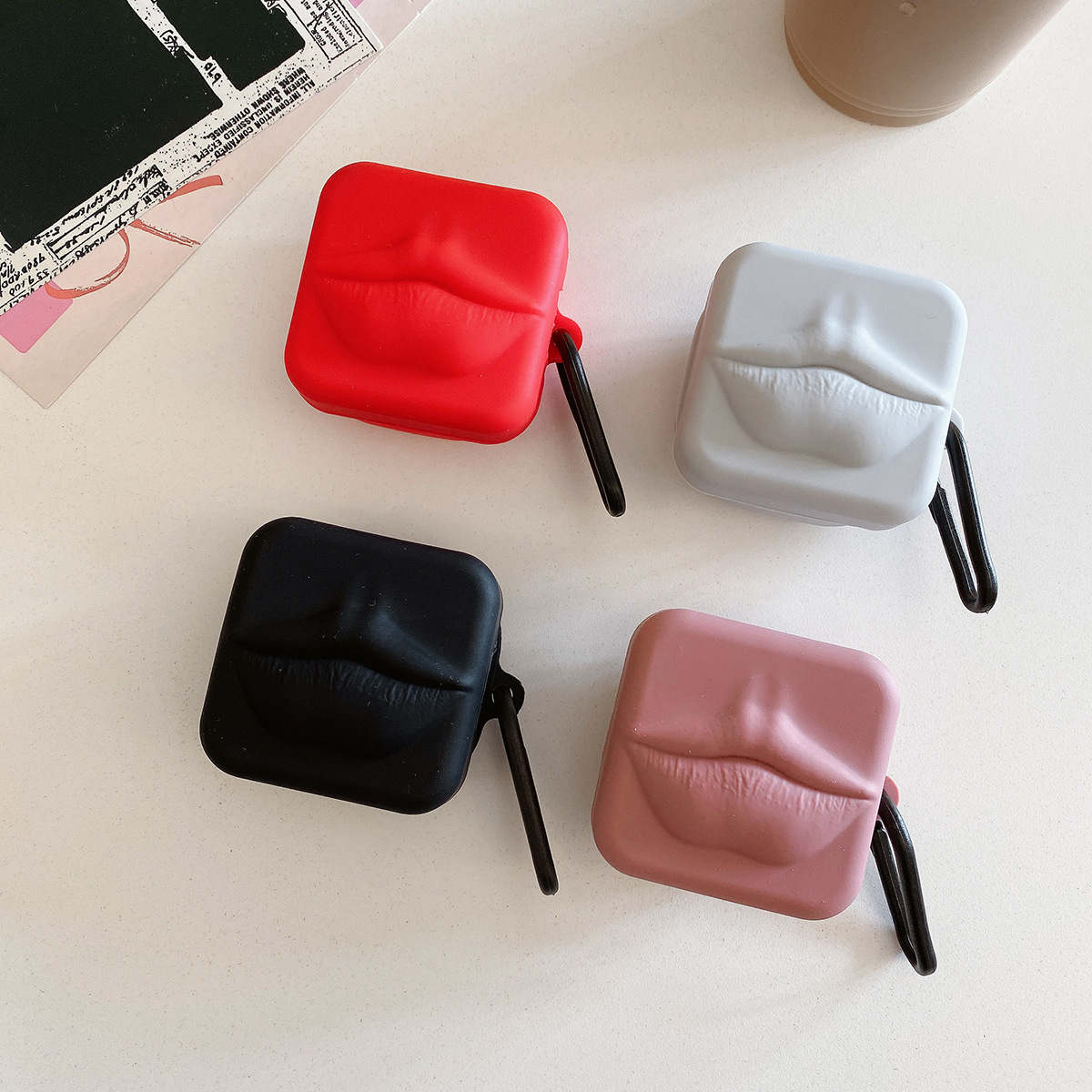 Labio estereoscópico para Samsung Galaxy Case BudsLive / Buds2 pro Wireless Bluetooth Headset Case