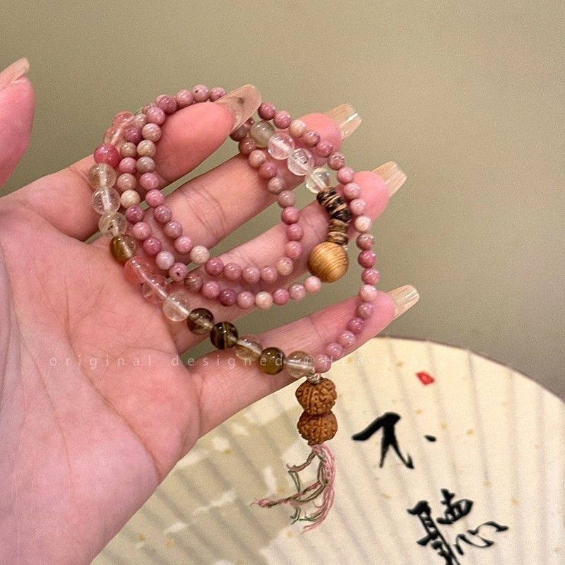 中国風多層ブレスレット中国風レトロエスニック絶妙なビーズブレスレットハンドアクセサリー 2025 春夏新作インスタック|undefined