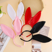 新款热卖复活节兔耳朵发箍派对装饰万圣节动物可爱小兔子头箍发饰