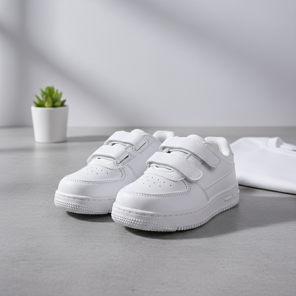 Sports Shoes Low-Top 2026 Spring and Autumn New Children's White Shoes Boys and Girls Casual Sneakers Soft-Soled Baby Shoes Single