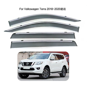 Dedicated to Volkswagen Tida rain shield injection molding Window rain eyebrow VW Terra Window Visor rain strip