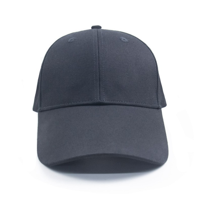 Gorra de béisbol negra informal con protección solar y ala larga para hombres y mujeres, adecuada para protección solar al aire libre y senderismo.