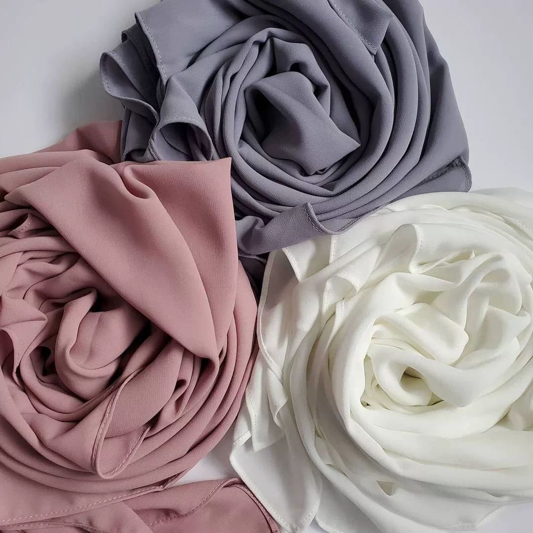 Shiffon thin breathable scarf pearl