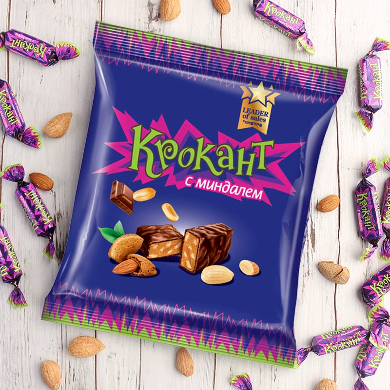 КДВ Russian Purple Candy импортированная еда шоколад сэндвич конфеты пакет свадебные конфеты оптовые новогодние закуски