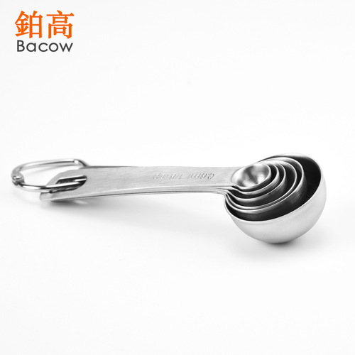 Graduated Stainless Steel Measuring Spoon Set Baking Tools 6-piece Measuring Spoon Mold Kitchen Tools Cross-border