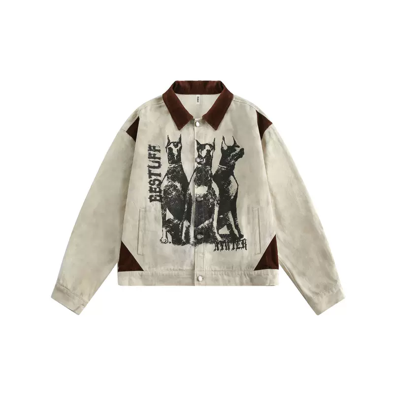 Retro trend keep warm jacket, American style, for beloved