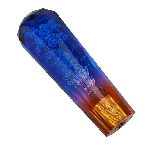 Car modification crystal diamond gear shift knob modification gear handle head round gear knob 3-color gear lever wave stick