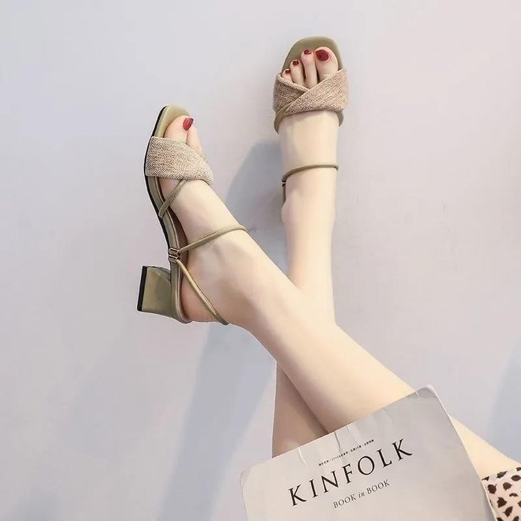One Shoe, Two Ways to Wear: Fairy-Style Sandals for Women, 2026 New Summer Trendy Versatile Sandals with Medium and Chunky Heels