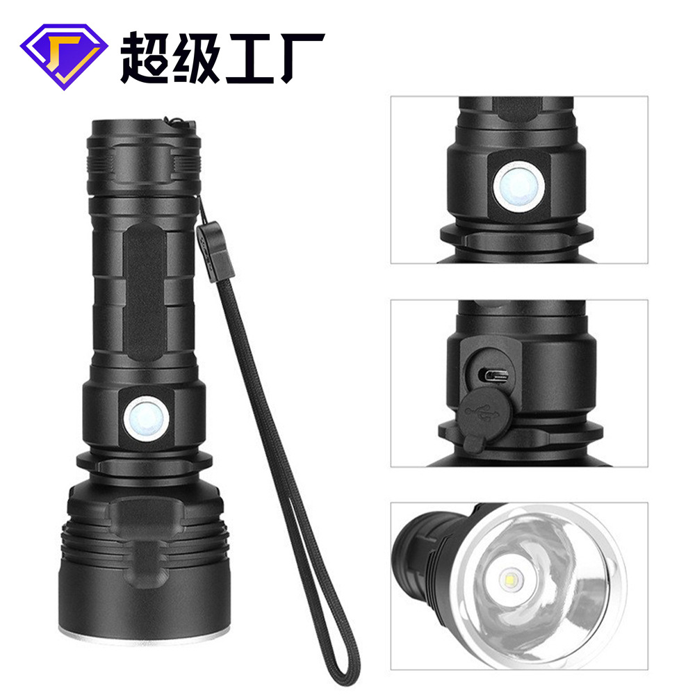 Carga USB caliente transfronteriza directa de la linterna de la venta P50 P70 de la fábrica