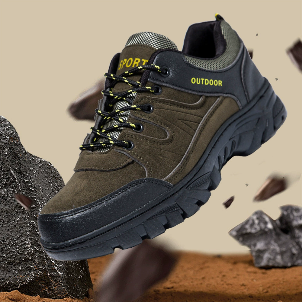 Мужская обувь для походов на открытом воздухе Кожаная ветрозащитная теплая походная толстая подошва износостойкая спортивная обувь повседневная площадка обувь для защиты труда