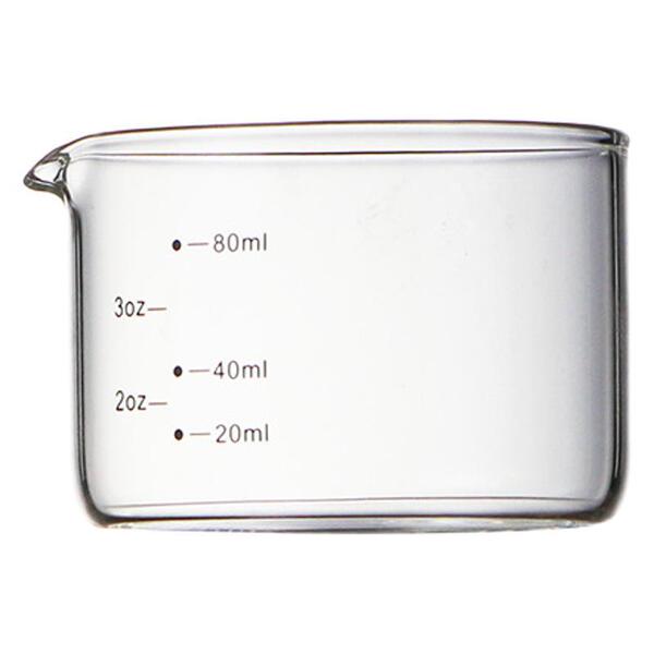 Glass concentrated coffee transparent measuring cup scaled