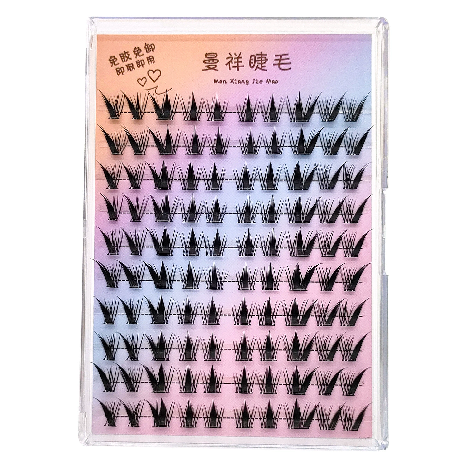 Длинные плотные самоклеящиеся наращивальныеlashlashes