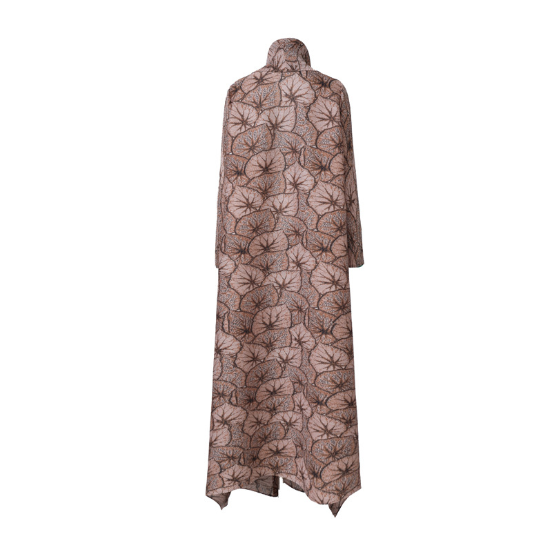 Arab Saudi Dubai Travel Robe Middle East 2024 New Women's Pleated Cardigan Dress Foreign Trade Wholesale_ecoleips.com