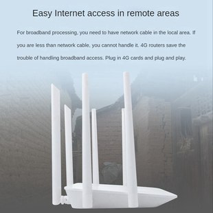 European Standard Horizontal 1200Mbps Dual-Band Wifi Router Wireless to Wired 6-Antenna Gigabit 4g Router