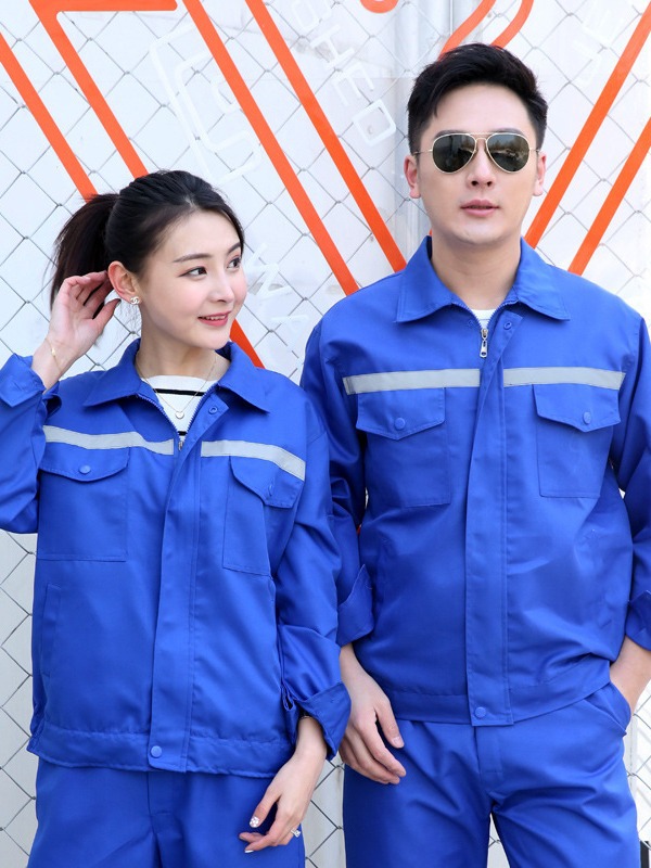 Trajes de trabajo de algodón primavera y otoño ropa de protección contra el desgaste gruesa barra reflectante taller de soldadura personalizada