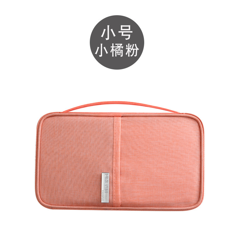 Bolsa de pasaporte de viaje grande bolsa de documento de viaje al extranjero bolsa de embrague impermeable a prueba de polvo portátil titular de la tarjeta billetera