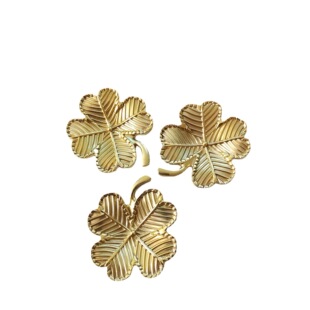 Brass Four-leaf Clover Drawer Cabinet Door Cabinet Wardrobe Shoe Cabinet Wine Cabinet Bookcase Dressing Cabinet Handle Handle