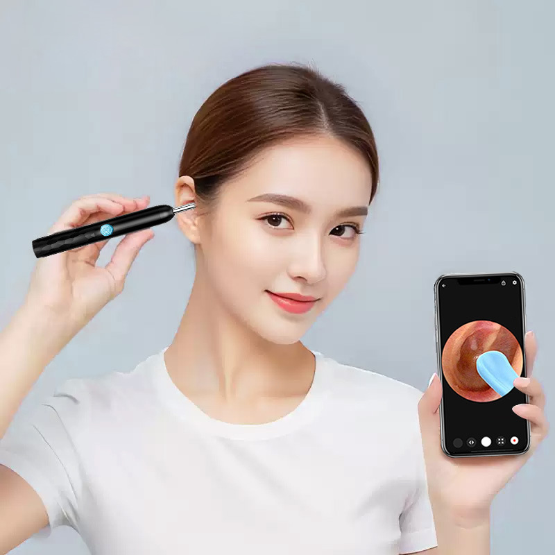 視覚化耳かき 高画質内視鏡 スマート耳かき ワイヤレス発光耳かきセット 8つの耳かきツール付き|undefined