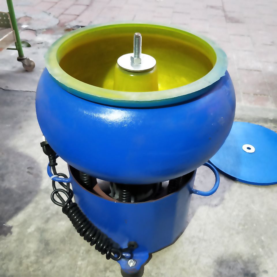 12-18寸古型PU抛光震机振桶胶斗振动研磨机玉石挂件圆珠扣抛光机